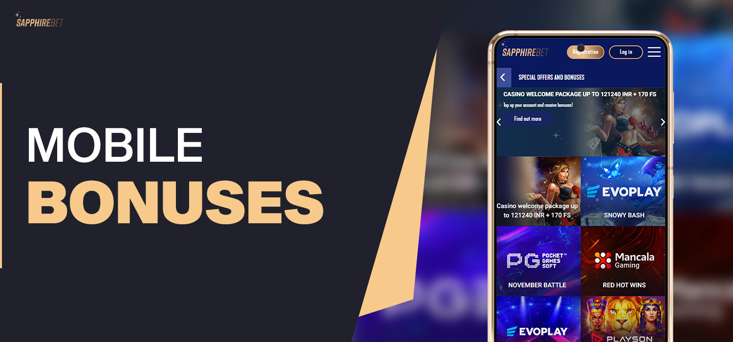 sapphirebet mobile welcome bonuses