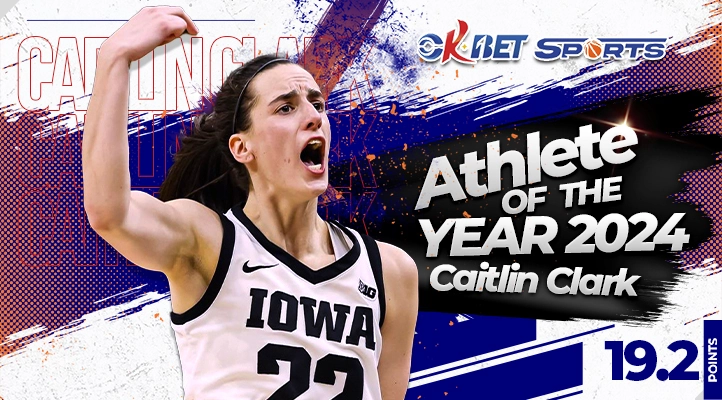 Caitlyn Clark a image of basketball player woman celebrating