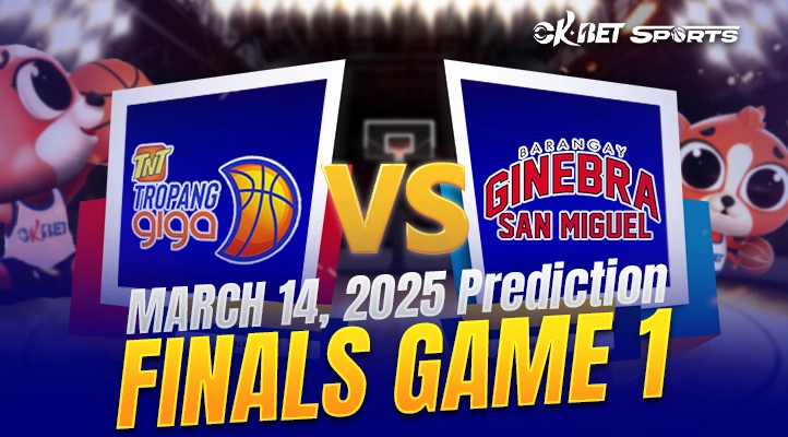 logo of tnt vs brgy ginebra in pba finals game 1